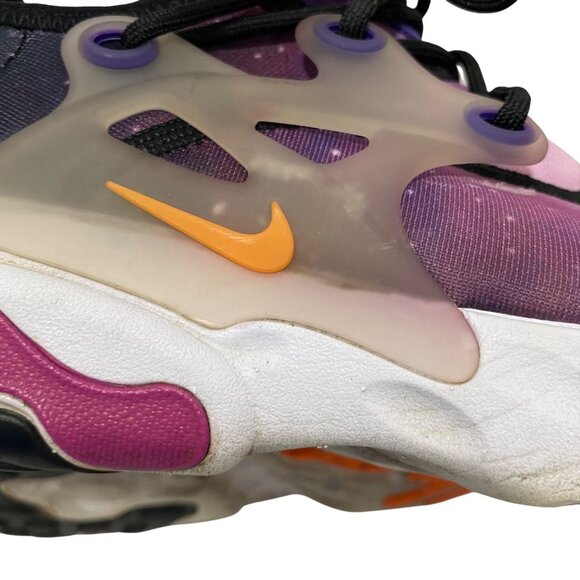 Nike Womens React Presto Galaxy-Themed Athletic Shoes Size 9 Purple & Orange - Picture 8 of 8